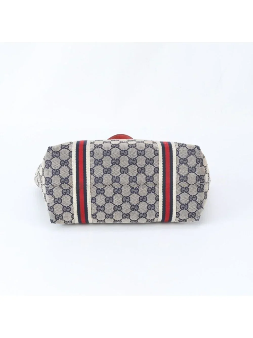 ★SOLD★ Gucci GG Canvas Sherry Charm Leather Tote Shoulder Bag - Picture 4 of 10